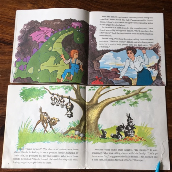 Lot of 5 Vintage Disney 24 Page Read-Along Children's Books ~ No Tapes - Picture 12 of 13